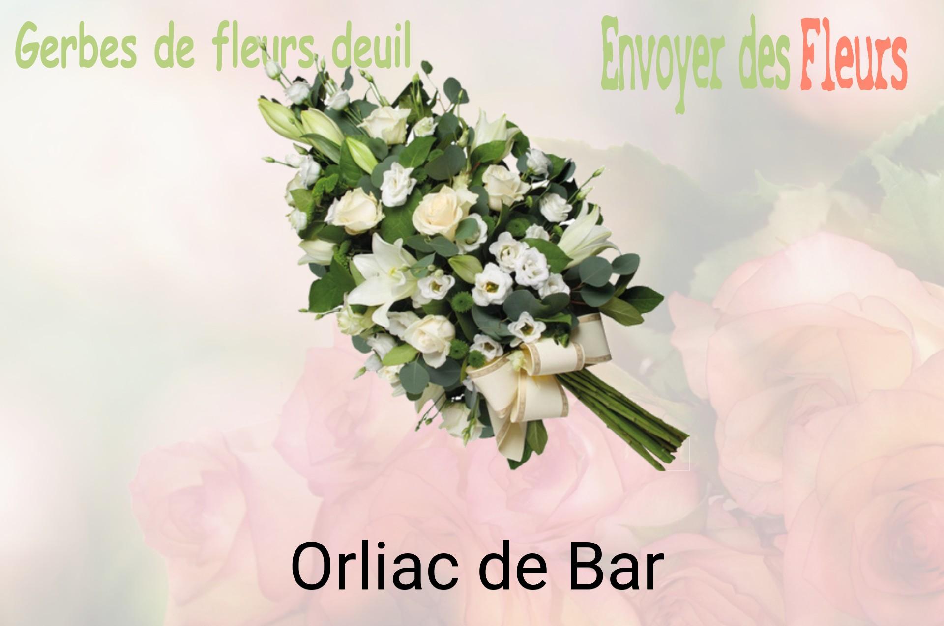 Gerbe de fleurs de deuil livrée à Orliac-de-Bar
